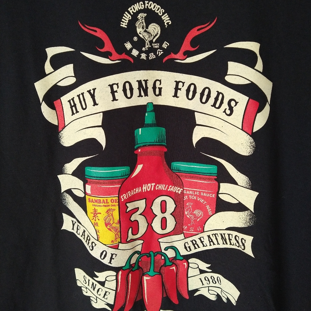 Sriracha Huy Hong Foods T Shirt Men's XL